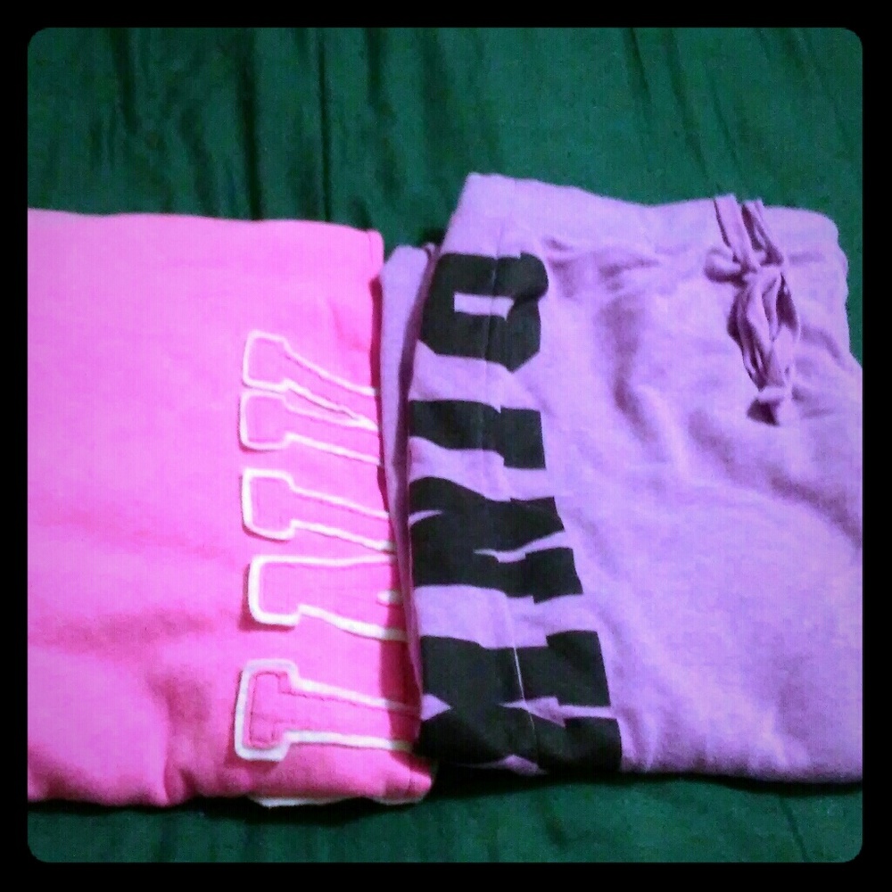 Pink sweatpants size large